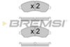 BREMSI BP3593 Brake Pad Set, disc brake